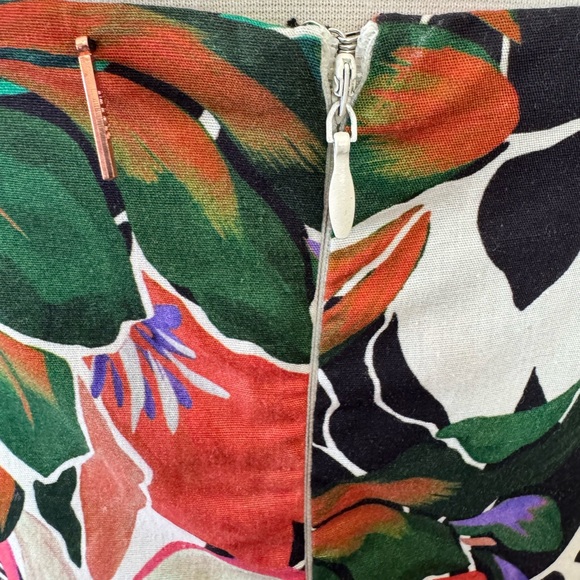 MISA Los Angeles Floral Dress Esperanza Asymmetrical Hem Ruched Bust Midi small - Picture 13 of 16